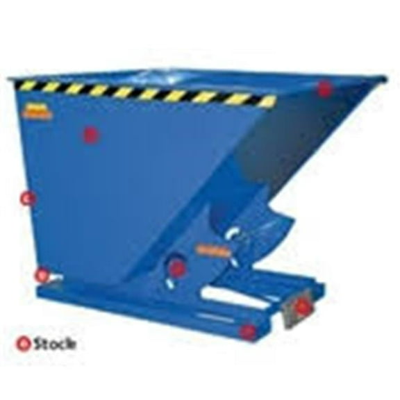 Vestil D-350-HD Self-Dump Heavy Duty Hopper 3.5 Cubic Yard- 6000 lbs