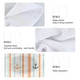 thumbnail image 2 of Yayeee Kitchen Hanging Hand Towels Set of 2 with Loop Bathroom Absorbent Tie Towel, Beige Nautical Pattern, 2 of 7