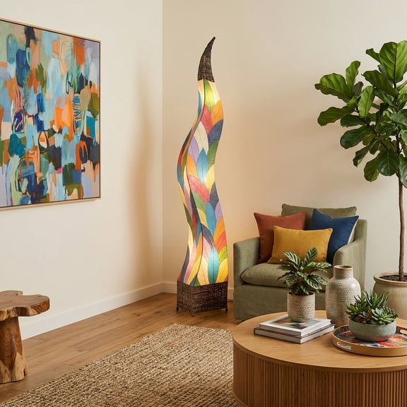 Eangee Flame Giant Floor Lamp Multi