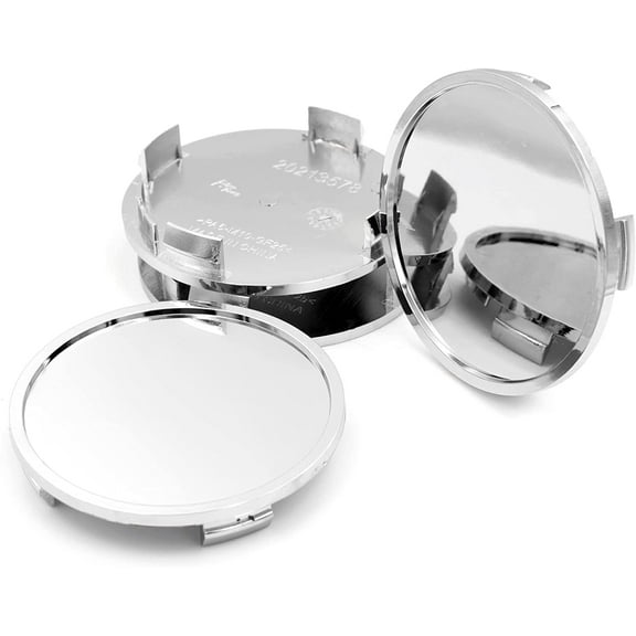 4pcs 76mm(2.99in)/72mm(2.83in) Wheel Hub Center Caps Silver ABS Base Auto Accessories Aftermarket