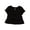 Black Soot, variant on Girls Short Sleeve Bow Front Top, Sizes 4-18 & Plus