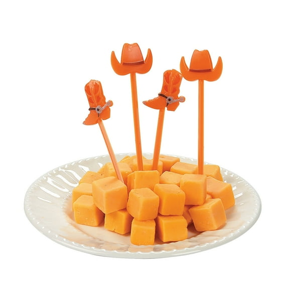 Western Cowboy Boots & Hats Picks (72Pc) - Party Supplies - 72 Pieces