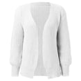 thumbnail image 6 of Women's Sweater Oversize Long Sleeve V Neck Loose Casual Knitted Open Front Cardigan Trendy Clothes 2025, 6 of 9