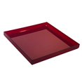 thumbnail image 2 of Mirart Plateau Acrylique Coloré (6 Pouces x 6 Pouces, Rouge Transparent), 2 of 3