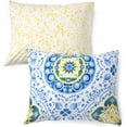 thumbnail image 4 of Martha Stewart Aria 100% Cotton 3pc Duvet Set-1 Duvet, 2 Pillow Shams, 4 of 5