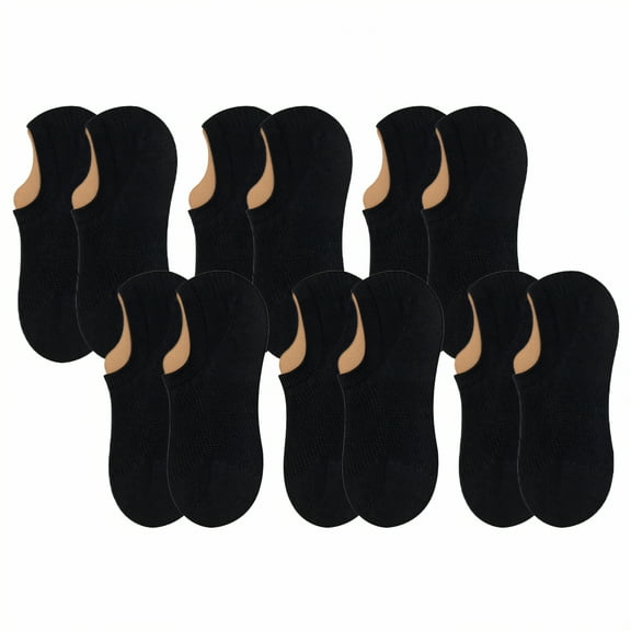 TELOLY 6Pcs Ankle Socks for Women,Seamless Invisible Style No Show Socks Womens,Soft and Snug Fit Womens Ankle Socks,Multicolor