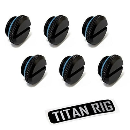 XSPC G1/4" Plug V2, Matte Black, 6-Pack