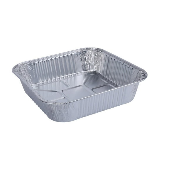 JIMUMU Aluminum Foil Grill Pans 8” x8” Disposable Aluminum Foil Pans, 20-Pack