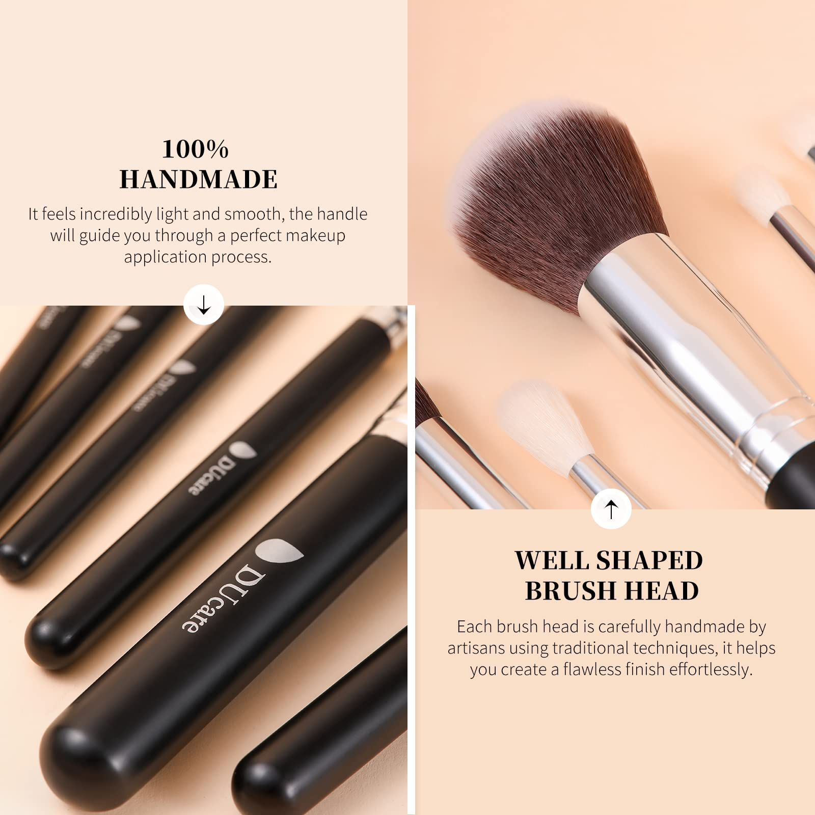 DUcare 15-Piece Professional Makeup Brushes Set photo 8