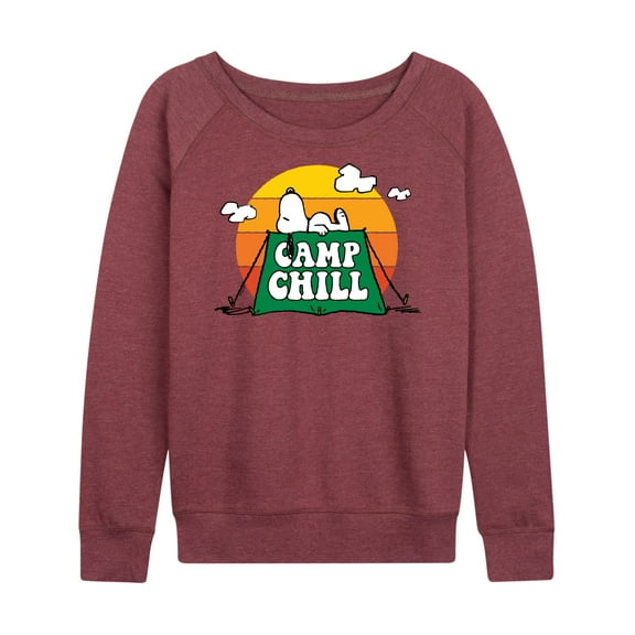 Peanuts - Camp Chill - Women's Lightweight French Terry Long Sleeve Shirt