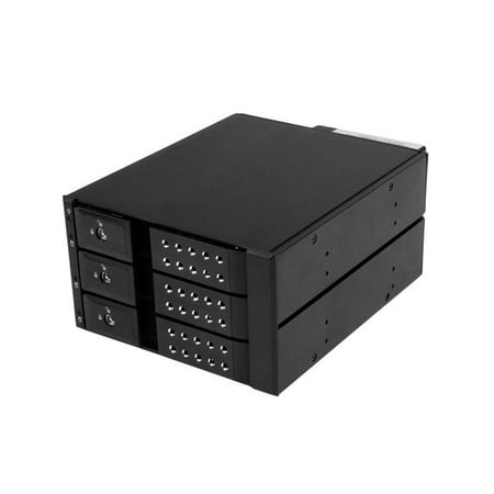 UPC: 0065030855297 | StarTech.com 3-Bay Hot Swap Backplane for 3.5in SAS II/SATA III – 6 Gbps HDD – Aluminum Trayless Mobile Rack Backplane