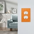 thumbnail image 5 of Disketp Orange Glitter2 Decorative Light Switch or Outlet Wall Plate with Safety Cover-Style S, 5 of 6