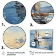 thumbnail image 3 of Designart "Reflecting on Sailing Boats I" Nautical & Beach Metal Wall Decor Set, 3 of 5