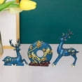 thumbnail image 4 of 3 Estatuas De Ciervos, Estatuilla De Resina, Escultura De Animales Para Adorno De Escritorio, 4 of 5
