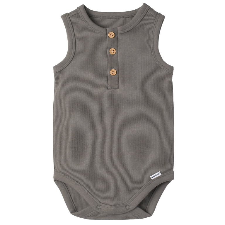 Ribbed henley sale bodysuit baby