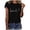 00-Black1035, variant on Womens Smile Letter Graphic T Shirt Short Sleeve Crew Neck Casual Soft Tshirt,Black