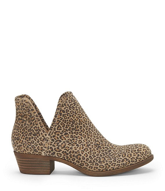 bashina 2 leopard block heel booties