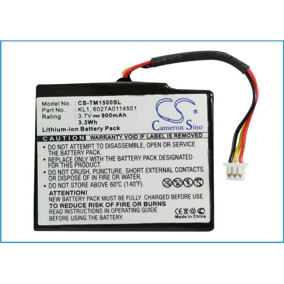 900mAh TomTom KL1 6027A0114501 Battery for VIA 1405M VIA 1405T VIA 1505T VIA 1535T VIA 1435T VIA 1435TM VIA 1400M VIA 1505 VIA 1