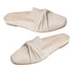 thumbnail image 1 of Zapatos planos sin espalda para mujer, con punta cuadrada, forro transpirable, zapatillas sin espalda de PU de goma suave y agradable para la piel para citas diarias, Blanco 661 36, 1 of 14