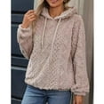 thumbnail image 5 of Hoodies for Women Casual Long Sleeve Drawstring Loose Fit Pullover Sweaters Tops for Women, 5 of 6
