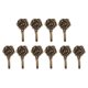 thumbnail image 1 of 10 piezas de ganchos de pared para colgar cortinas de metal con forma de flor, 1 of 8