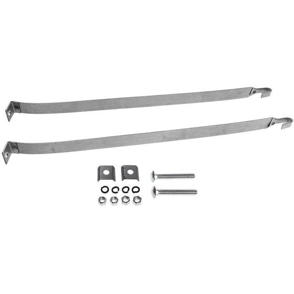 Fuel Tank Strap Set 2 - Compatible with 1961 - 1964 Chevrolet Impala Base 4-Door - Autopart Premium