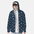 thumbnail image 2 of Balery Octopus Sea Life Men's Women's UPF 50+ Sun Protection Lightweight Hoodie Performance Long Sleeve Shirt for Fishing Running-Medium, 2 of 7
