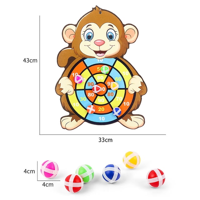 Dardo Diana de dibujos animados para dardos juguete mano ojo coordinación con gancho para regalo preescolar Sywqhk libre de BPA