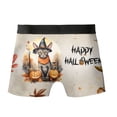 thumbnail image 2 of Happy Halloween Sphynx Witches Hat Pumpkin Carving All Over Print Boxer Briefs Underwear for Men Dad Cat Lover Kitten Owner Gifts Idea - 02019, 2 of 6