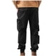 thumbnail image 4 of Pantalones largos de moda para hombre, casuales, de color sólido, con múltiples bolsillos cargo y cuerda elástica, pantalones casuales para hombre., 4 of 5