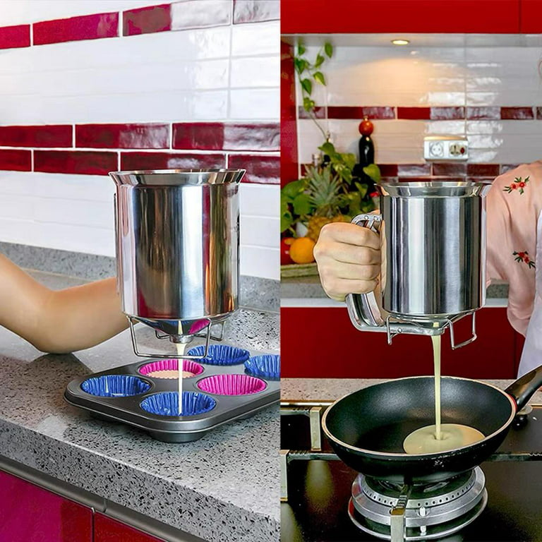 1pc Batter Dispenser Cupcake Pancake Mixing Tool, Hand-held Funnel