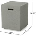 thumbnail image 2 of Tabaray Support de Réservoir 2 en 1 Table d'Appoint d'Extérieur, Table de Bout Robuste pour Salon, Table d'Appoint de Patio de 16 Pouces, Gris Pâle, 2 of 7