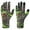 Silicone Palm - Green Leaf, variant on Men's Lightweight UPF 50+ Camo Hunting Gloves HG05