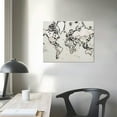 thumbnail image 3 of CMMY Sylvie Vintage World Map Framed Canvas Wall Art by The Creative Bunch Studio, Decorative Map Art for Wall, 3 of 4