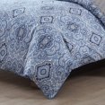 thumbnail image 3 of City Scene Milan Blue Duvet Cover Set, Full/Queen, 3 of 5
