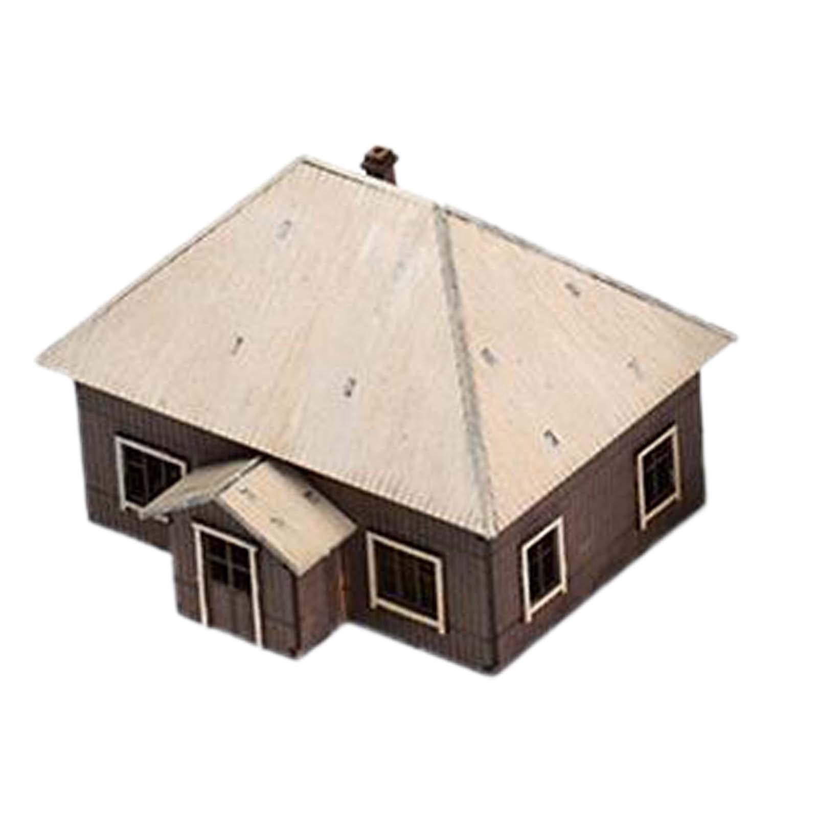 1/72 House Model Building Kits Landscape Building Materials Hobby Toys Educational Learning Toy Layout Scenery for Diorama Layout Accessory Style D