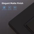 thumbnail image 2 of ELEGRP 15 Amp Light Switch Decorator 120V Single Pole Rocker AC Quiet , with Wall Plate, Matt Black (10-Pack), 2 of 7