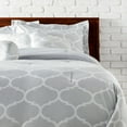 thumbnail image 4 of LCM Home Fashions Trellis 7-Piece Comforter Set Grey Queen, 4 of 5
