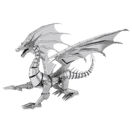 UPC: 0032309013238 | Metal Earth Dragon 3D Metal Model Kit – Silver Dragon