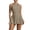 Khaki-1, variant on Womens Tennis Golf Dresses Built in with Shorts Sleeveless Racer Beack Workout Athletic Sports Active Dress with Pockets