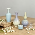 thumbnail image 6 of CoreLiving Ceramic Bud Vase, Small Flower Vase for Centerpieces, Modern Farmhouse Decor, Gradient Glaze Decorative Vase for Living Room and Office 1 count, 6 of 7