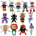 thumbnail image 2 of LONG Muñeco de peluche ASCuphead, juguete de Mugman, muñeco de aventura, peluche suave para niños, regalo de cumpleaños, 2 of 5