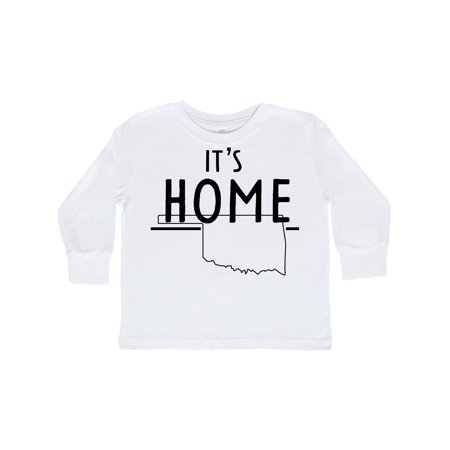 

Inktastic It s Home- State of Oklahoma outline Gift Toddler Boy or Toddler Girl Long Sleeve T-Shirt