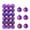 Purple, variant on 36 PCS Mini Christmas Ball Ornaments, Xmas Tree Decorations with Hanging Loops, 1.18" Small Baubles for Xmas Holiday Party Wedding Home Decor