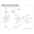 thumbnail image 3 of Kingston Brass KB36360PX Restoration Tub and Shower Faucet, Polished Nickel, 3 of 3