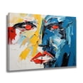 thumbnail image 2 of Abstract Artwork Face Poster Decorative Painting Canvas Wall Art Living Room Posters Bedroom Painting,Frame-style,12x18inch(30x45cm), 2 of 8