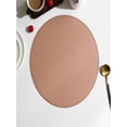 thumbnail image 2 of WNFJR Round Faux Leather Placemat - Solid Color for Kitchen Table and Coffee Mats, Easy to Clean (Set of 1), 2 of 5