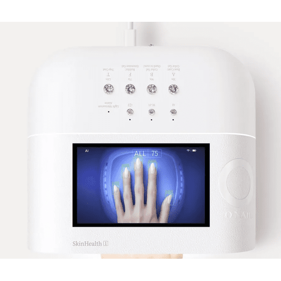 ONail - Lampe pour Ongles Filaire à Technologie IA (Blanc) + Gel pour Ongles UV Béauty Gen'C Gratuit