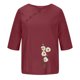 thumbnail image 4 of Blusas de Manga Corta para las Mujeres Impresas Cuello Redondo Camiseta Casual, Blusa de Algodón de Imitación para las Mujeres, 4 of 4