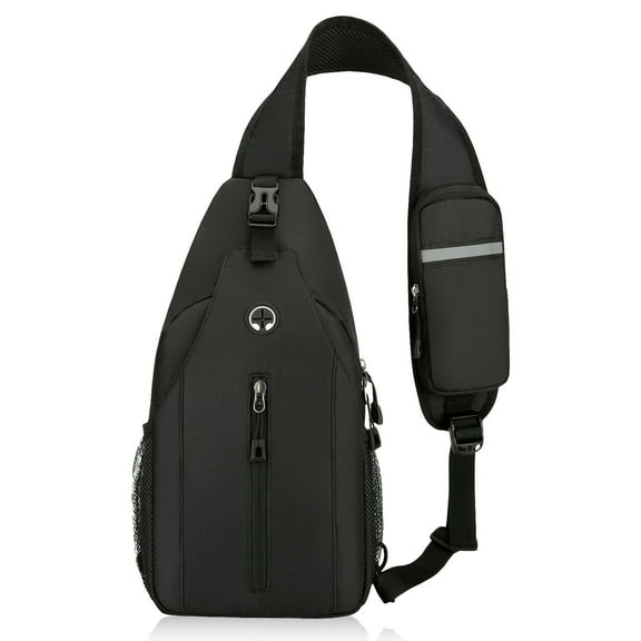 VEGCOO Crossbody Sling Bag, Backpack  Chest Bag with Convertible Shoulder Strap  for Travel Hiking Shopping Leisure Sport